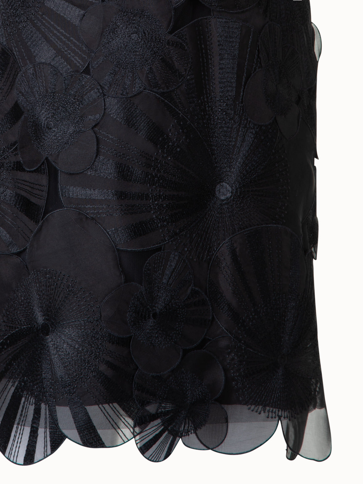 Short Sheath Dress with Poppy Embroidery