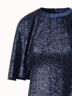 Evening Gown with Sequins on Jersey