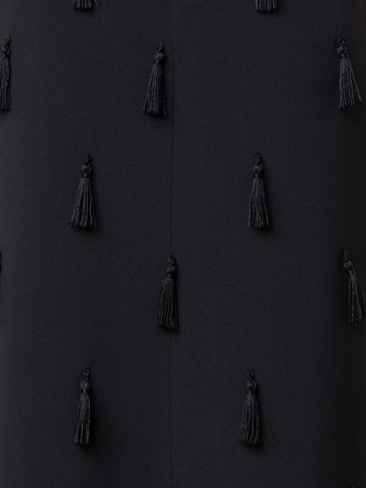Long Silk Evening Dress with Tassels
