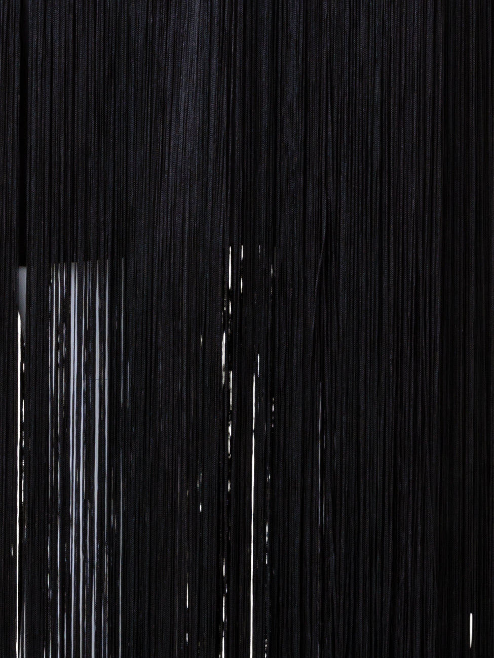 Long Silk Evening Dress with Fringes