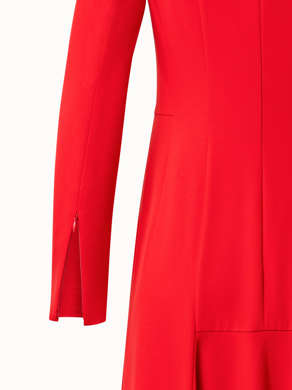 Long Silk Evening Dress with Long Sleeves