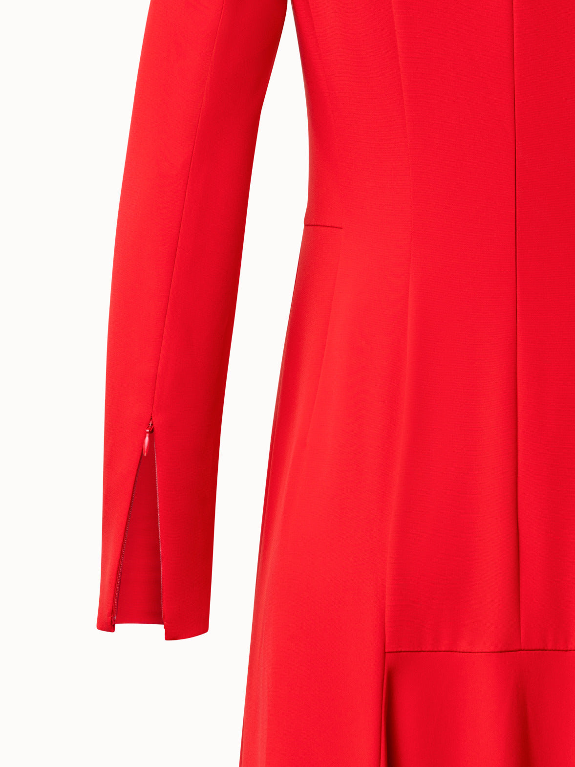 Long Silk Evening Dress with Long Sleeves