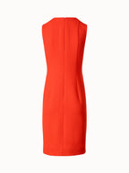 Sheath Dress in Wool Cr¨ºpe Double-Face
