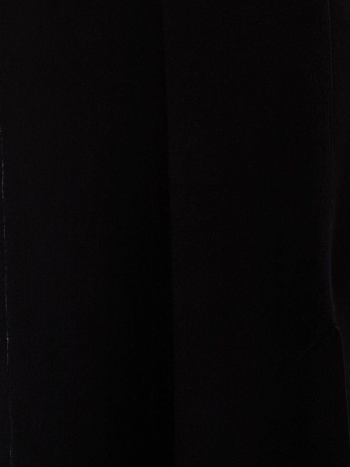 Neoprene Velvet Tuxedo Gown with High Slits