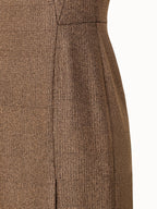 Lurex Embroidered Midi Dress with Cap Sleeves