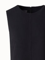 Short Sheath Dress in Wool Cr¨ºpe Double-Face