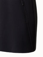 Short Sheath Dress in Wool Cr¨ºpe Double-Face