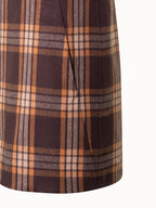 Silk Sheath Dress - Check Reversible to Solid