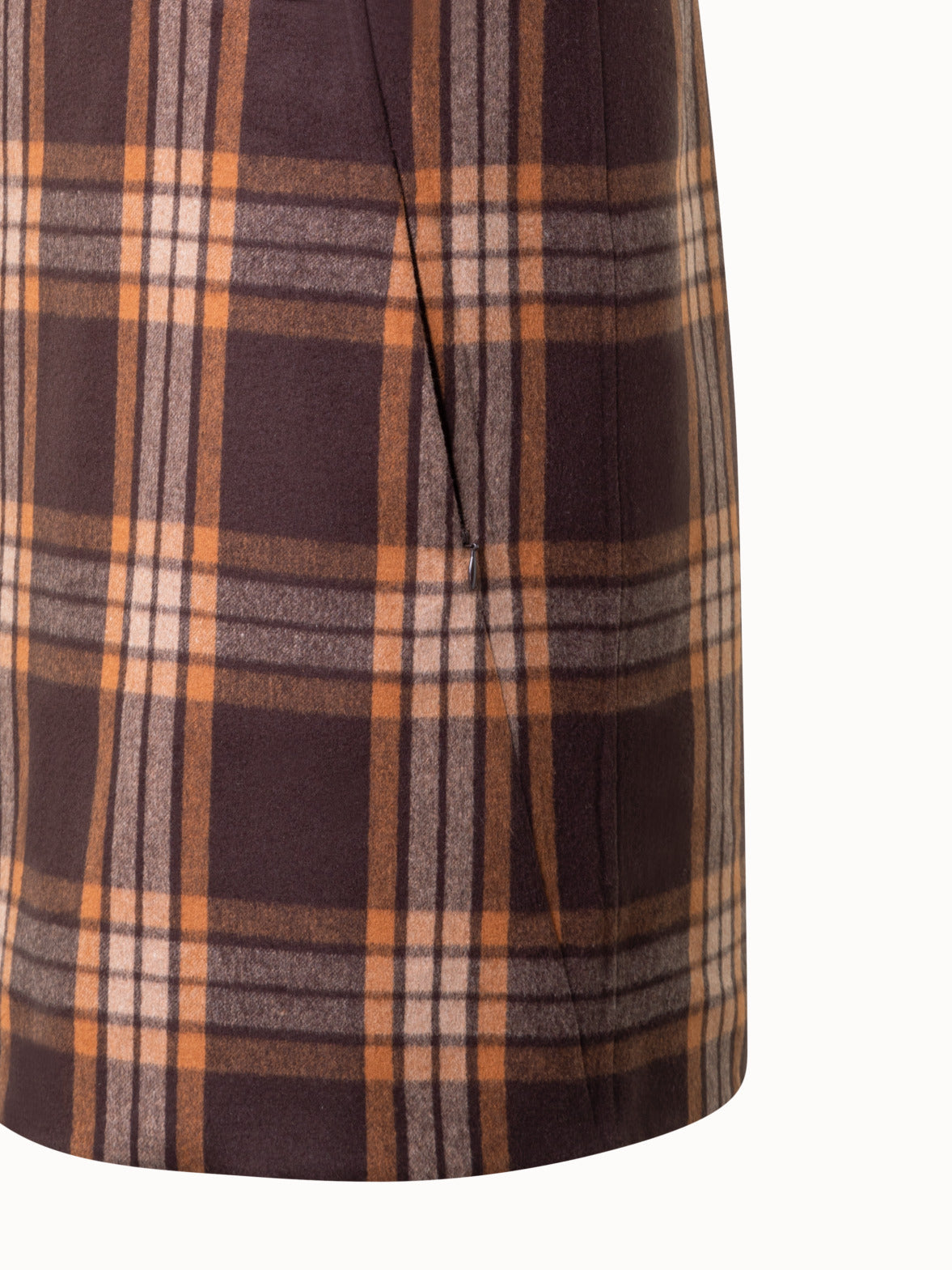 Silk Sheath Dress - Check Reversible to Solid