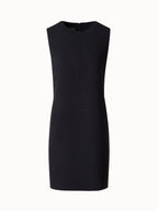 Short Sheath Dress in Wool Cr¨ºpe Double-Face