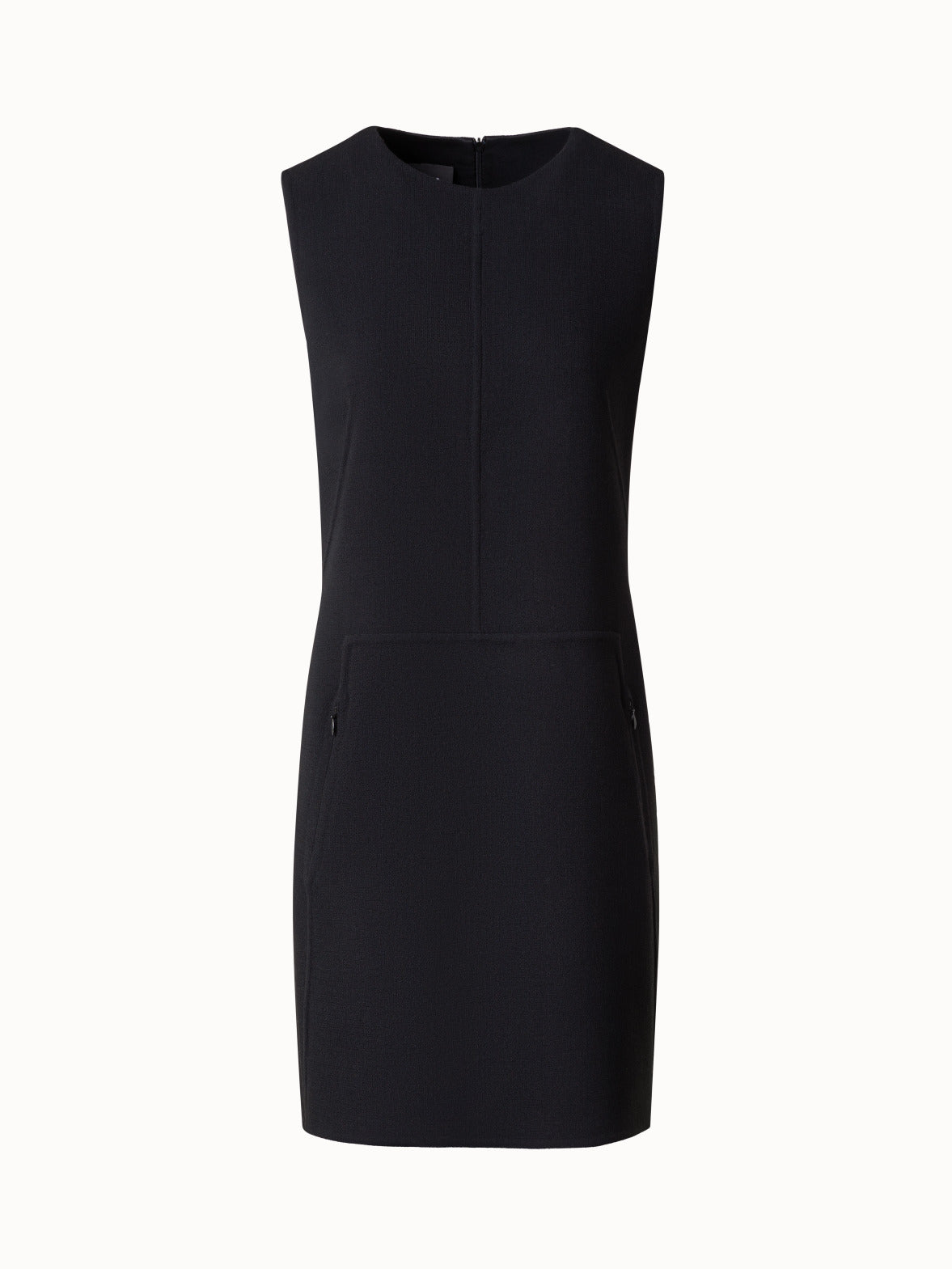Short Sheath Dress in Wool Cr¨ºpe Double-Face