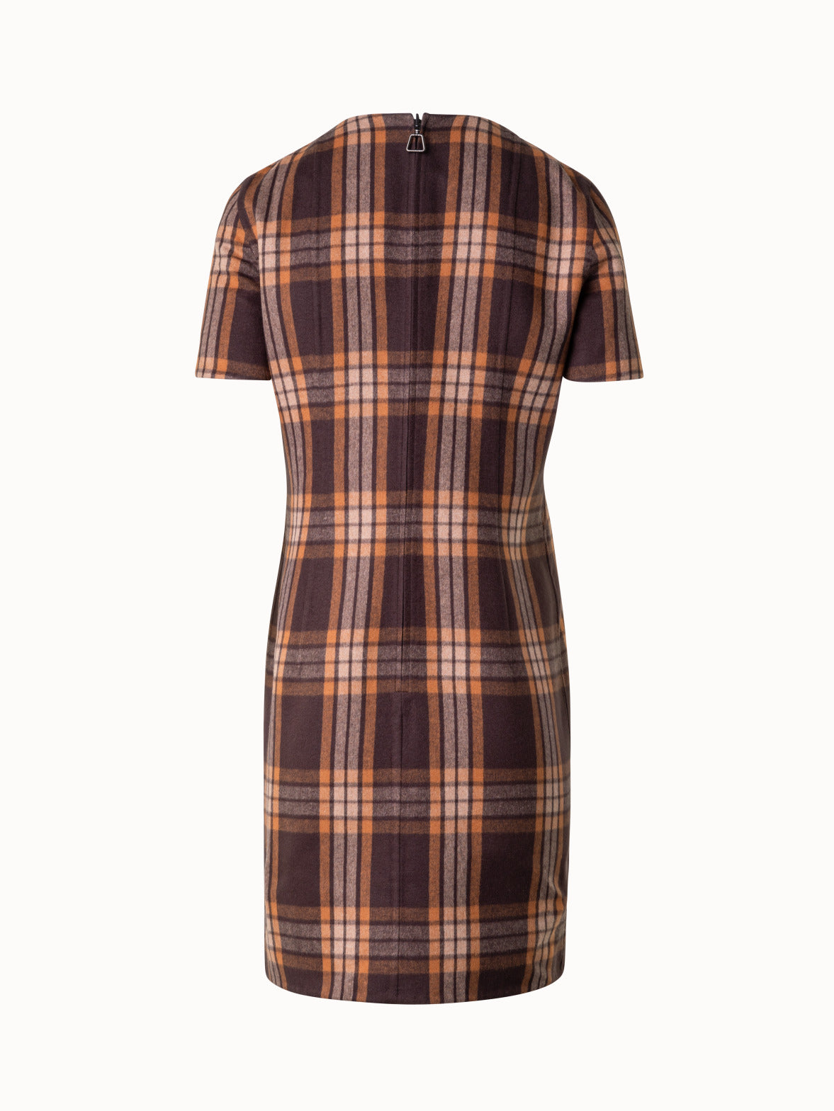 Silk Sheath Dress - Check Reversible to Solid