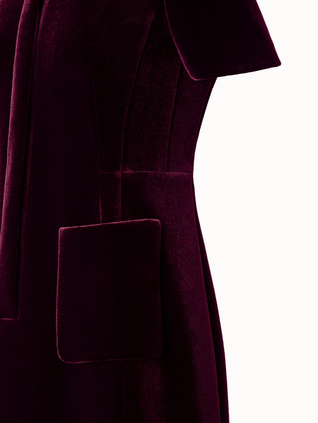 Velvet Neoprene Short Dress