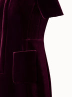 Velvet Neoprene Short Dress