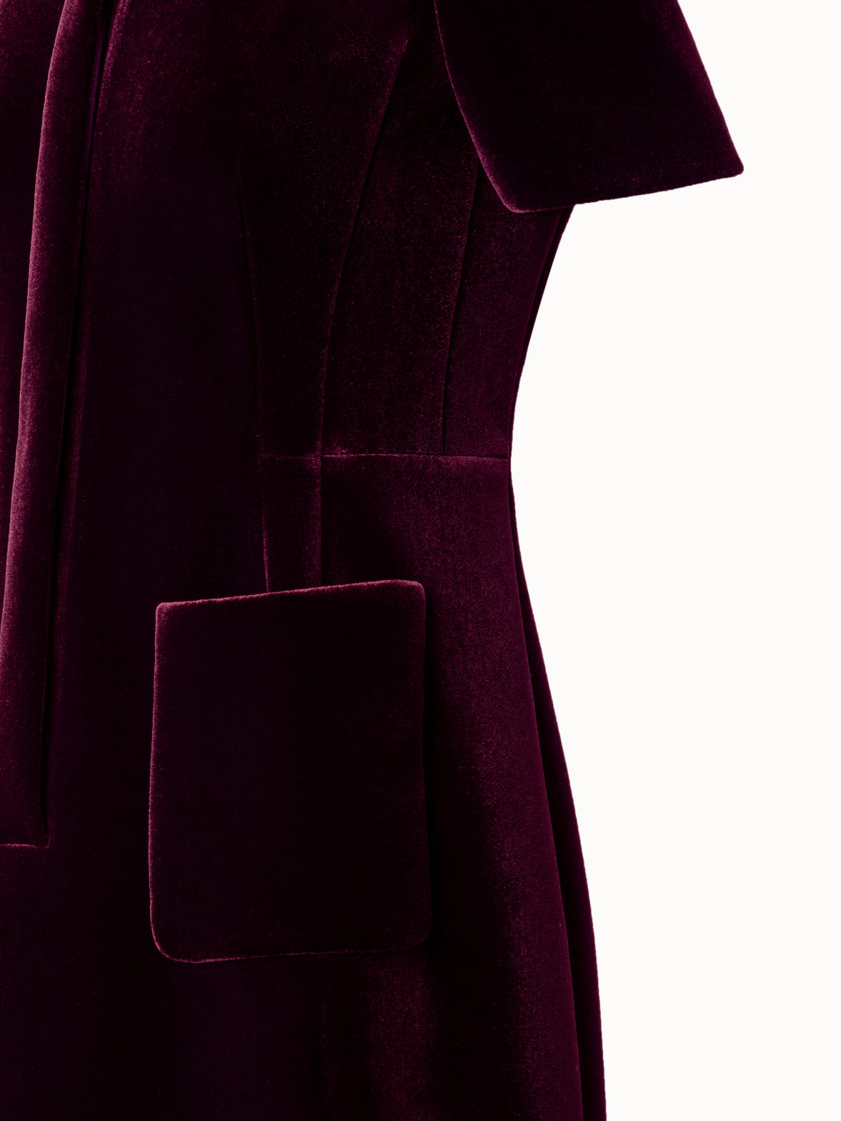 Velvet Neoprene Short Dress