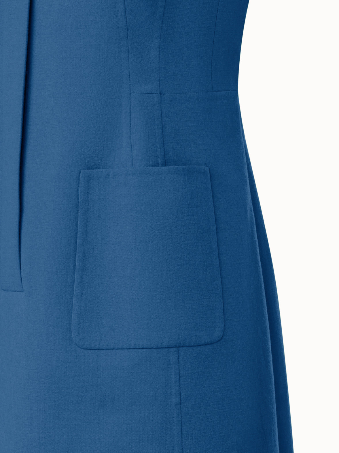 Polo Dress in Cotton Silk Double-Face