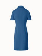 Polo Dress in Cotton Silk Double-Face