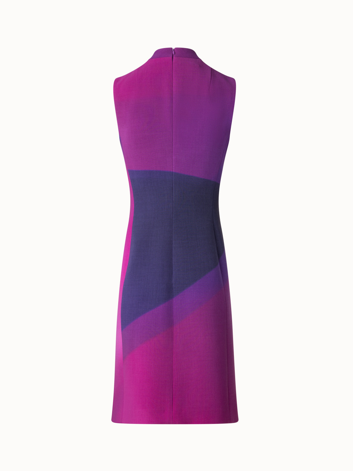 Wool Sheath Dress with Alta Magenta Print