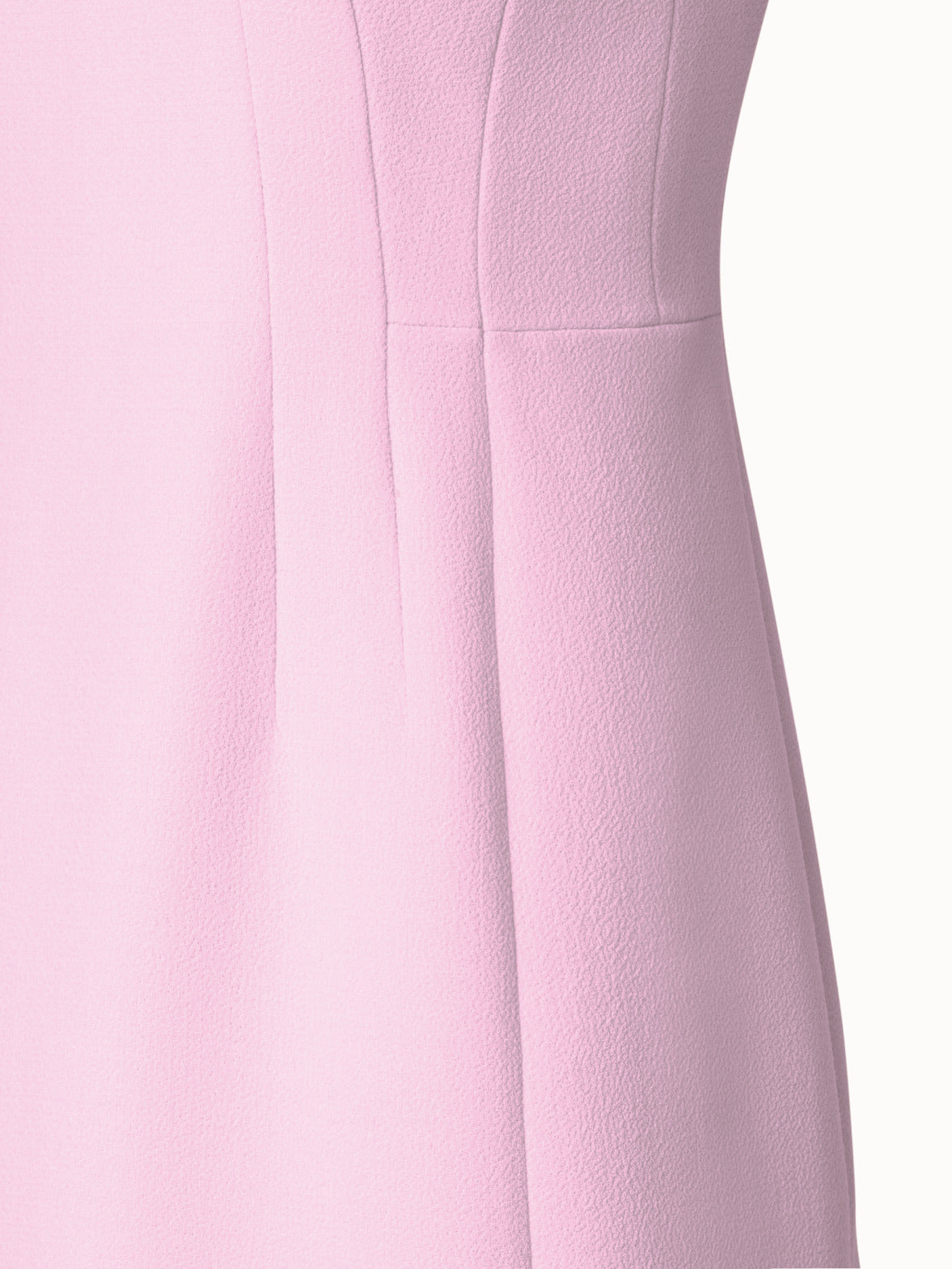 Sheath Dress with Short Sleeves in Wool Cr¨ºpe Double-Face