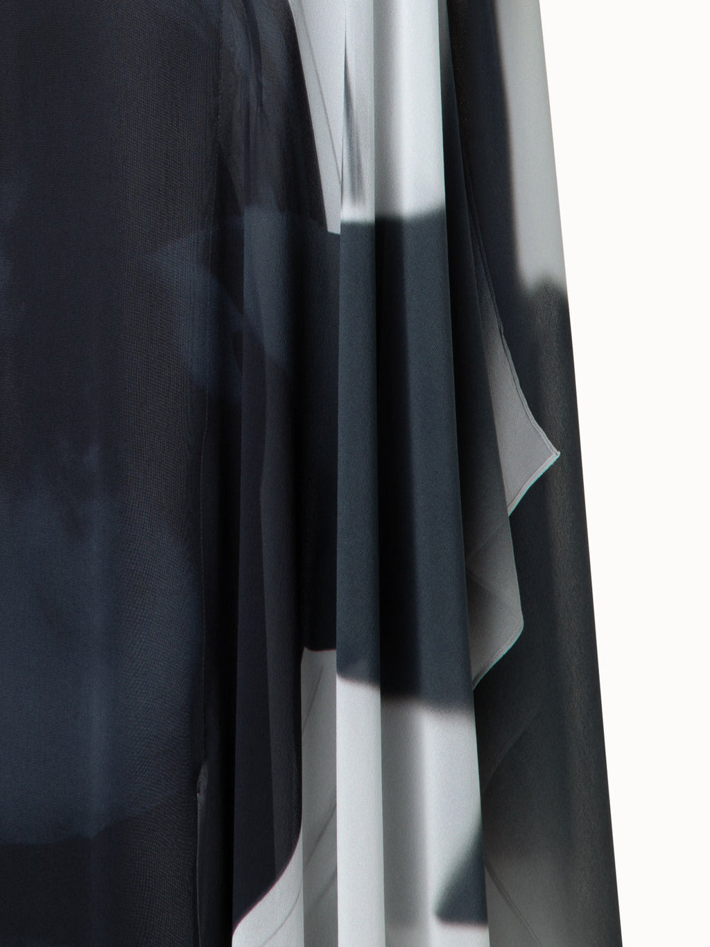 Sleeveless Silk Caftan Dress with Loop Print