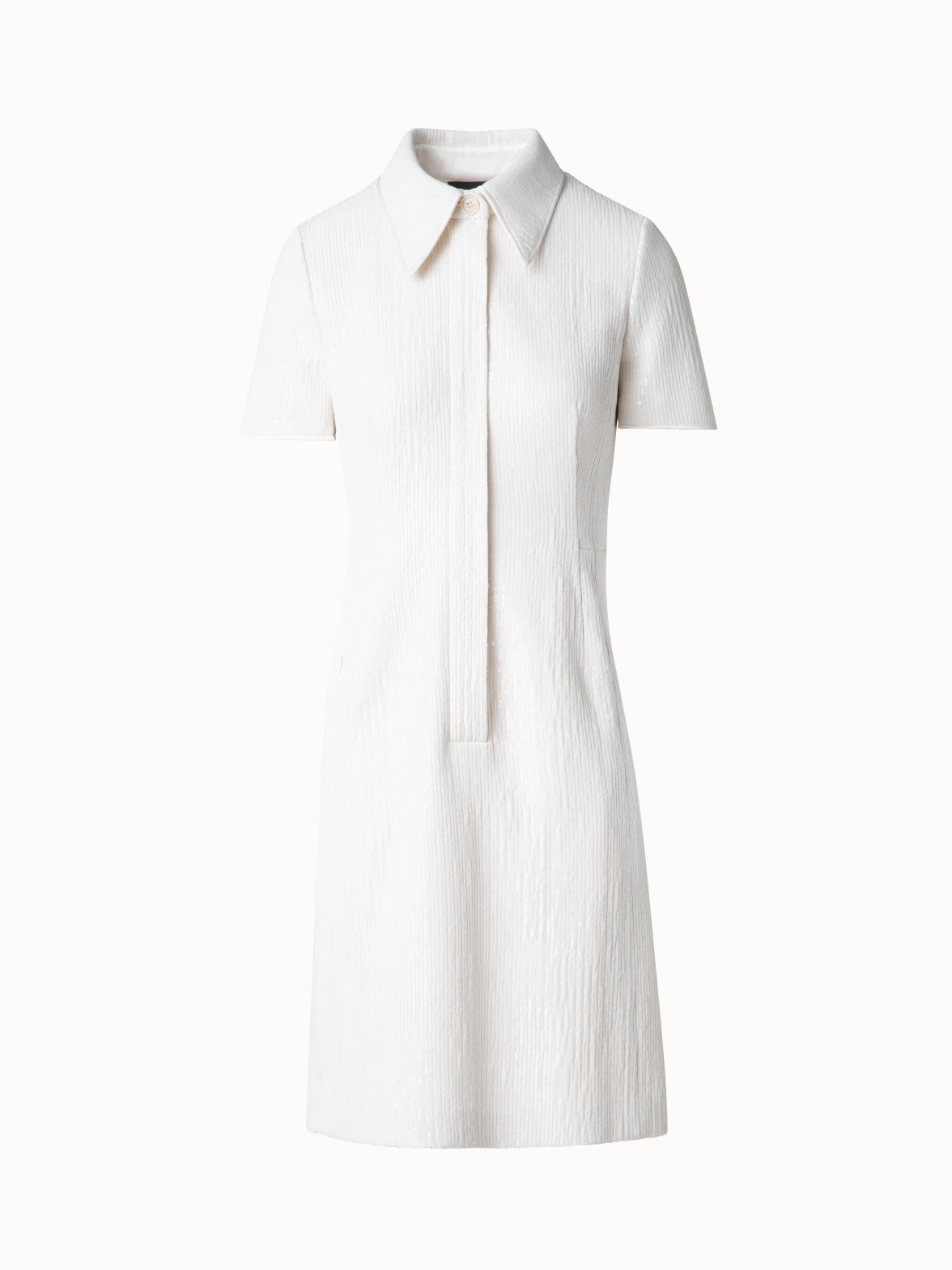 Sequin Silk Dress in Polo Style