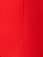 Sleeveless Wool Double-Face V-Neck Sheath Dress