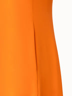 Long Sleeveless Silk Evening Dress with Slit