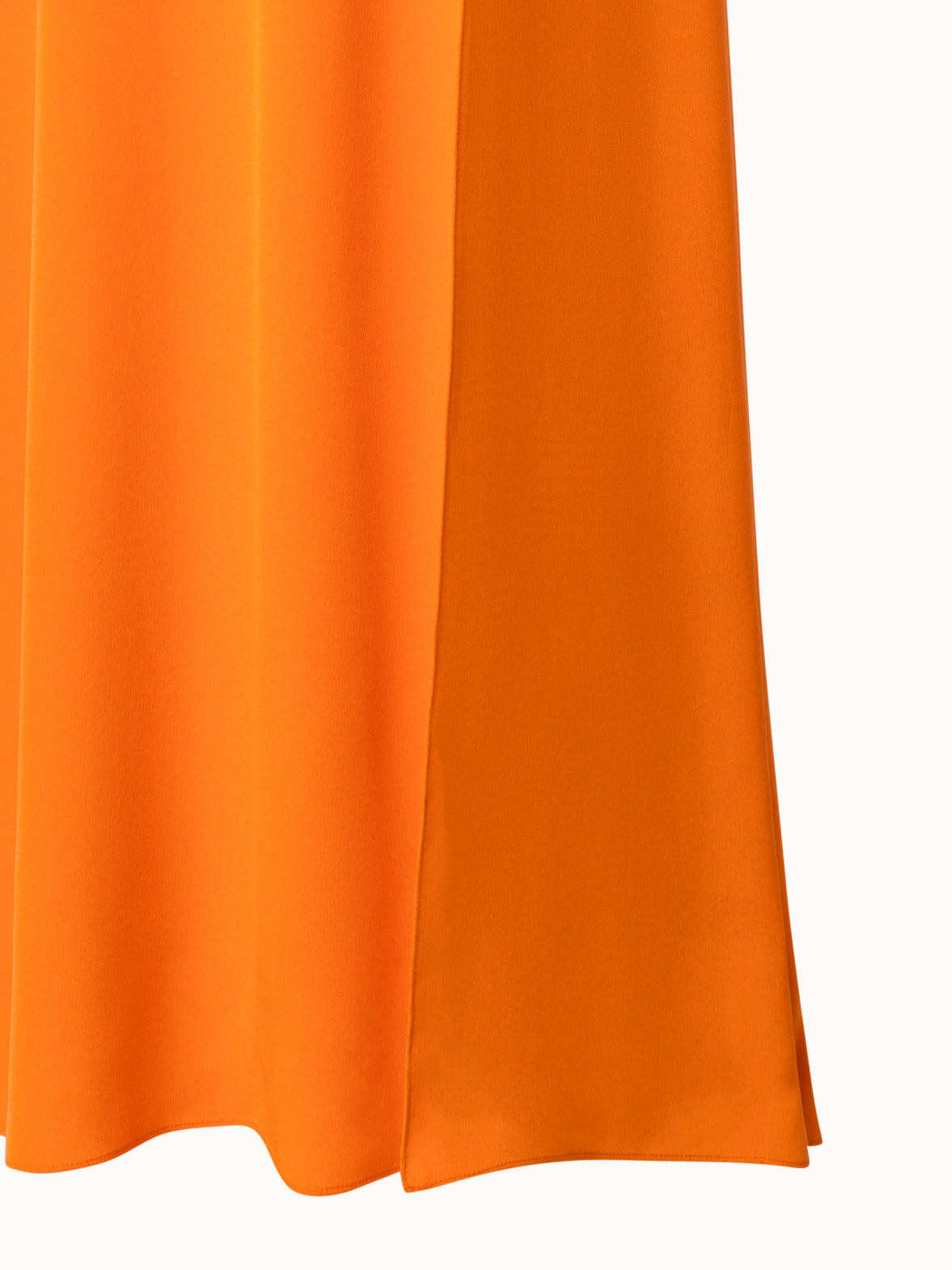 Long Sleeveless Silk Evening Dress with Slit