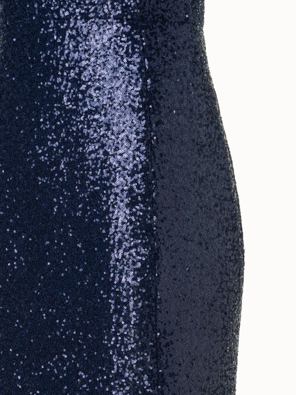 Jersey Sequins V-Neck Gown