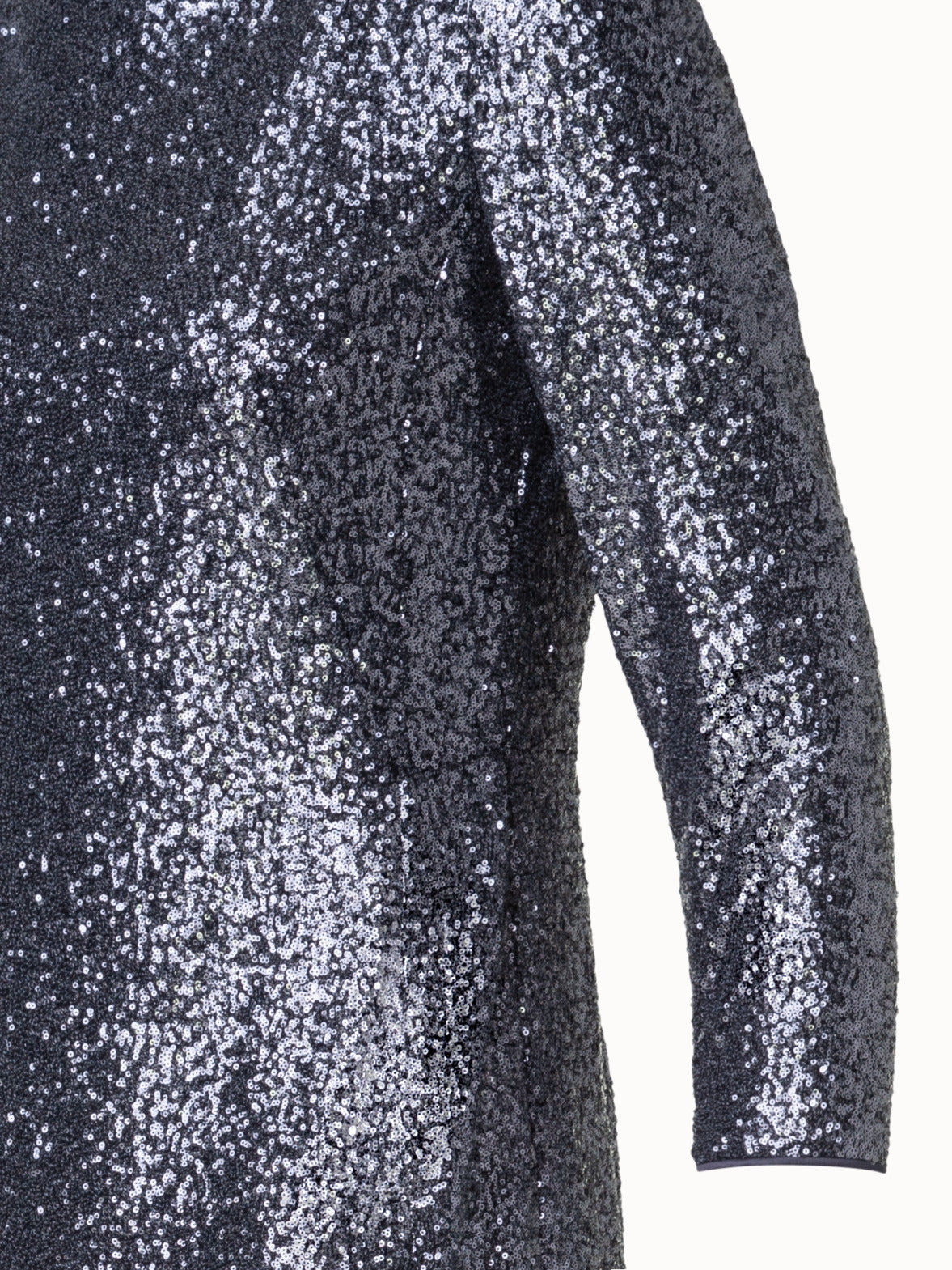 Sequins Jersey Evening Gown with Long Sleeves