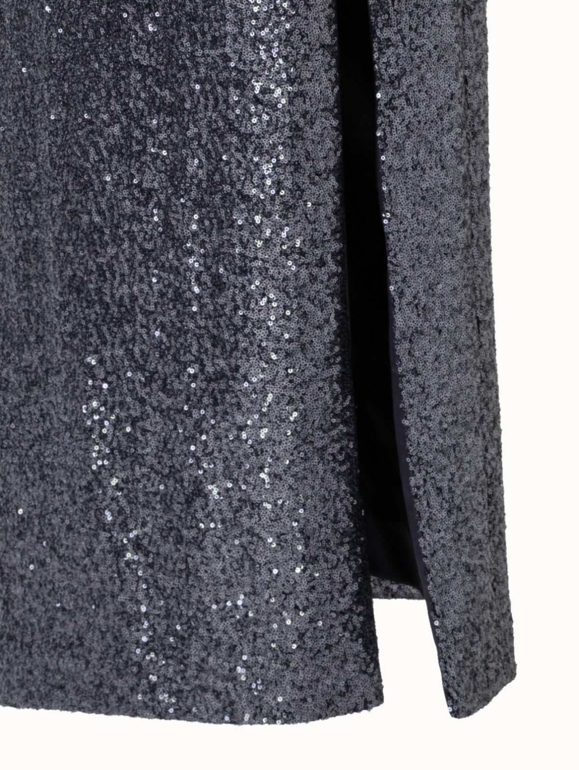 Sequins Jersey Evening Gown with Long Sleeves