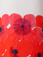Silk Cr¨ºpe Tunic Dress with Poppy Print