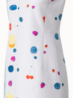 Double-Face Sheath Dress with Fruits Print