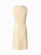 A-Line Wool Cr¨ºpe Double-Face Sheath Dress