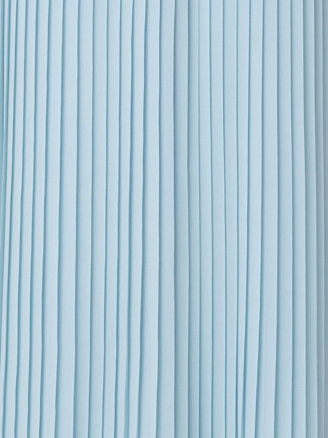 Long Pleated Gown with Long Flared Sleeves