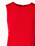 Sleeveless Silk Dress with Fringes