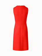 A-Line Wool Cr¨ºpe Double-Face Sheath Dress