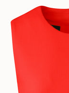 A-Line Wool Cr¨ºpe Double-Face Sheath Dress