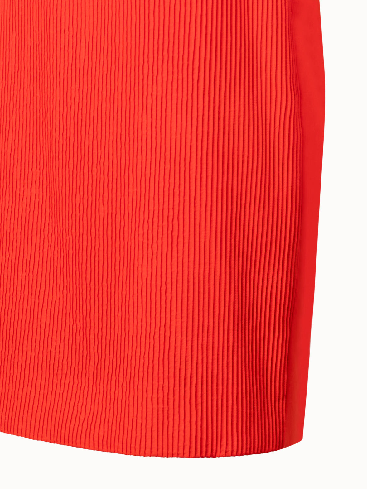 Cotton Sheath Dress with Stitched Pleats