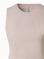 A-Line Cotton Double-Face Sheath Dress