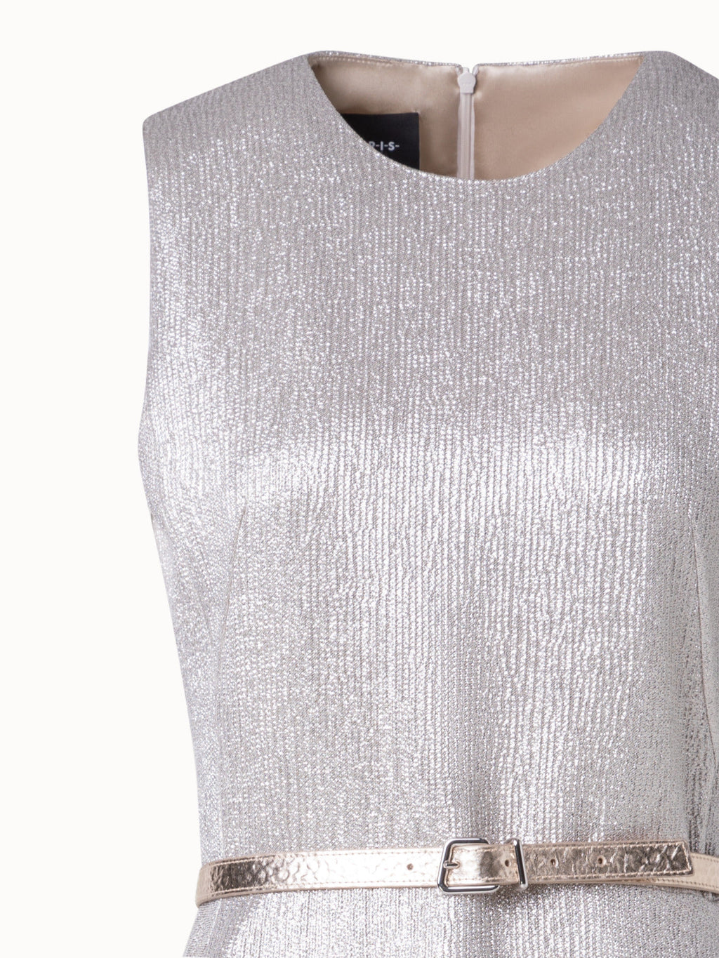 Wool Silk Lurex Midi Dress