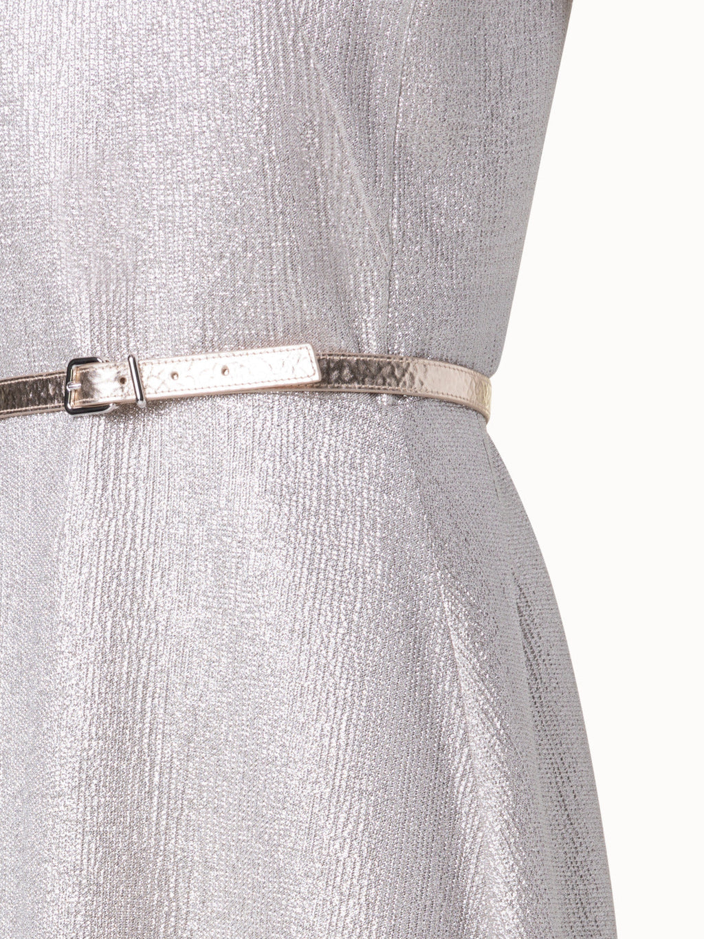 Wool Silk Lurex Midi Dress