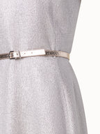 Wool Silk Lurex Midi Dress