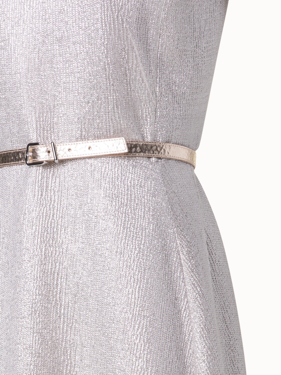 Wool Silk Lurex Midi Dress